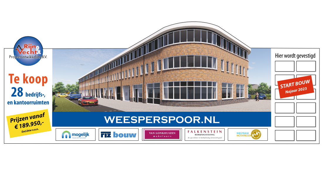 Aankonding bouw project Weesperspoor